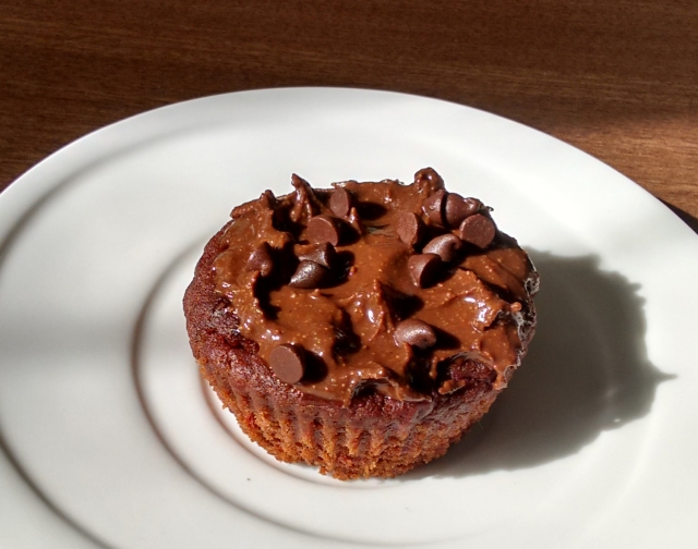 Chocolate beet cupcake